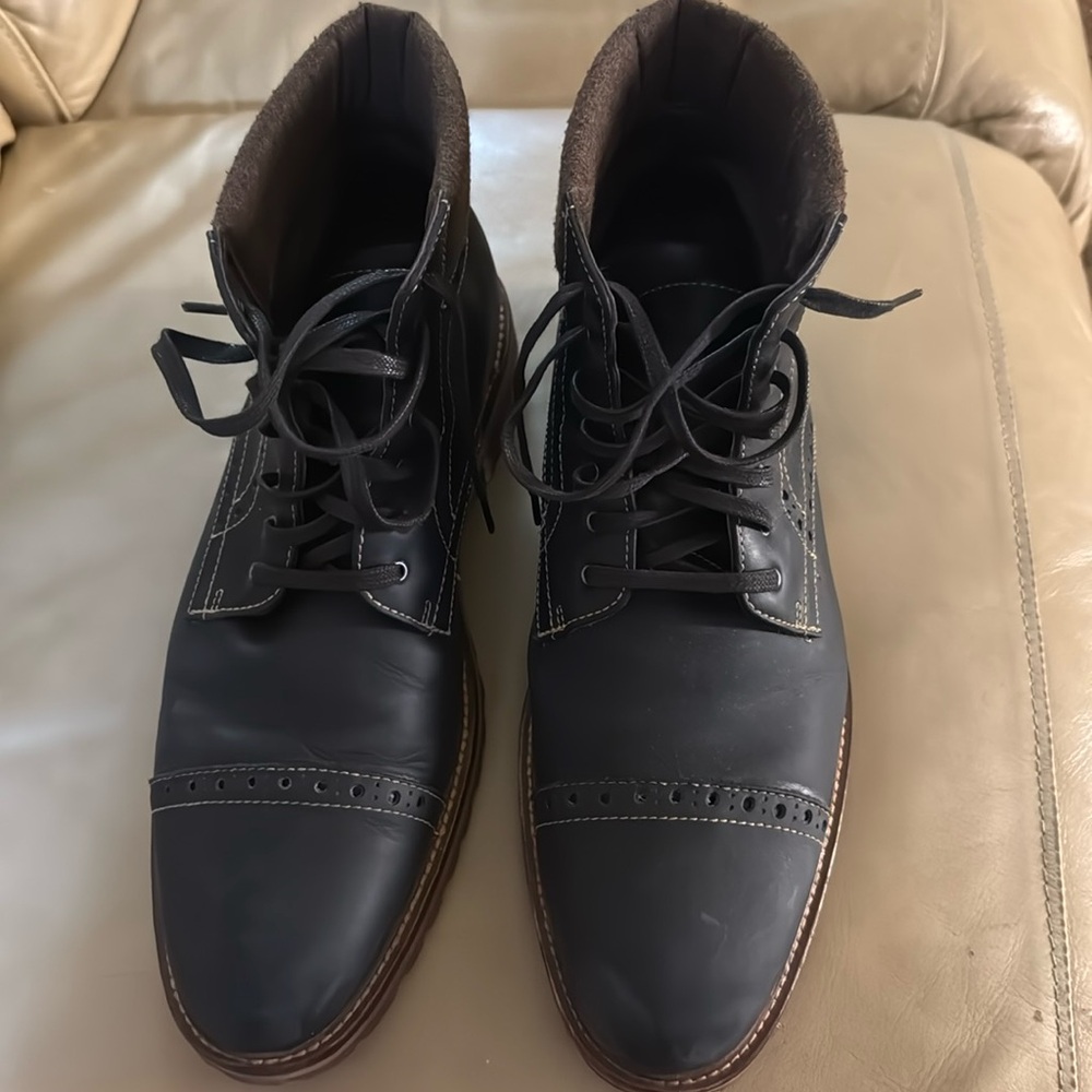 Men black Johnson Murphy boots, 12 M.